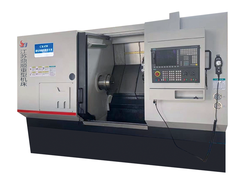 CK450 Yüksek Hızlı Çelik Makaralı Halkalar CNC Makaralı Halka Torna Tezgahı